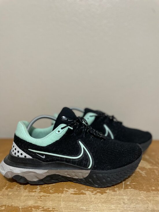 Nike React Infinity Flyknit D07419-002 Black Mint Green Running Shoes Men\'s 10.5 main image 3